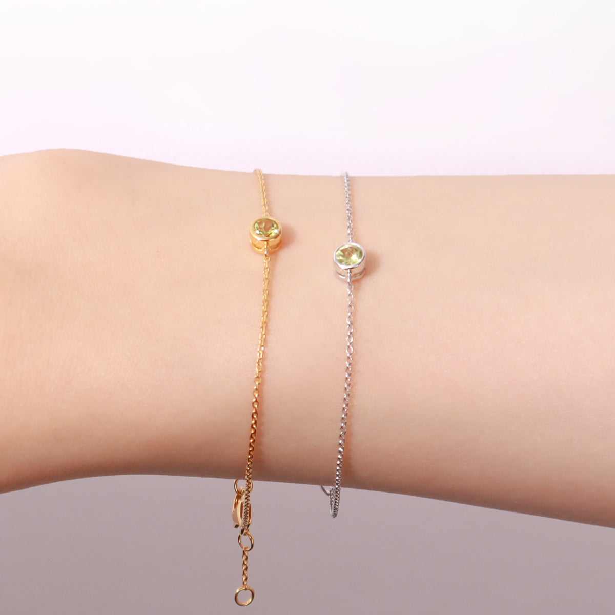 Gemstone Bracelet Gold & Silver