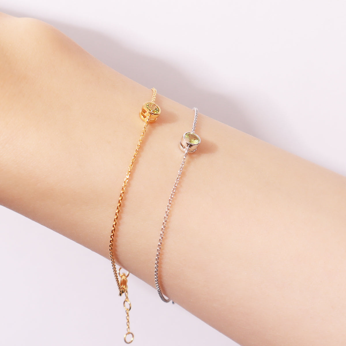 Gemstone Bracelet Gold & Silver