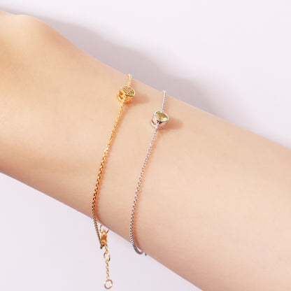 Gemstone Bracelet Gold & Silver
