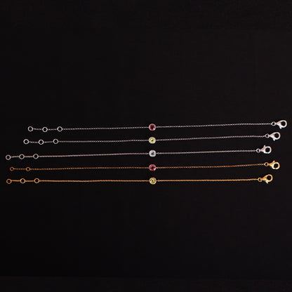 Gemstone Bracelet Gold & Silver