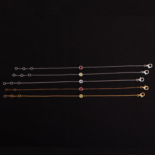 Gemstone Bracelet Gold & Silver