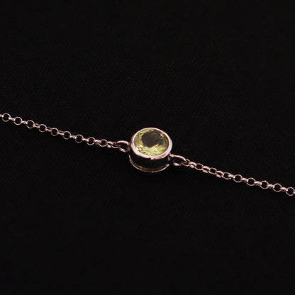 Gemstone Bracelet Gold & Silver